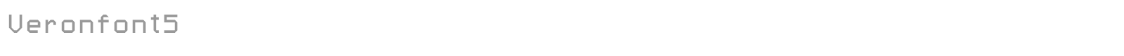 Veronfont5 font preview