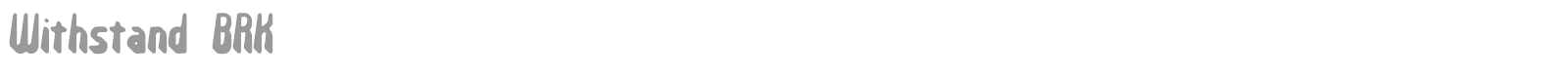 Withstand font preview