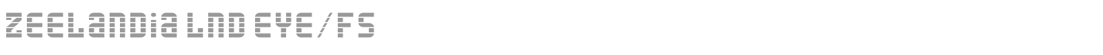zeelandia lnd eYe/FS font preview