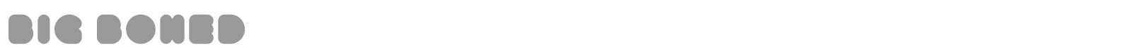 Big Boned font preview