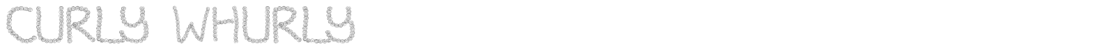 Curly Whurly font preview