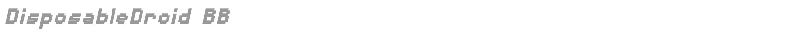 Disposable Droid font preview