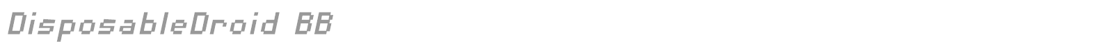 Disposable Droid font preview
