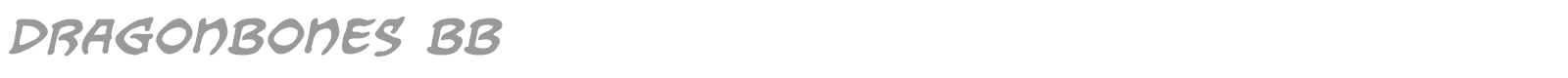 Dragon Bones font preview