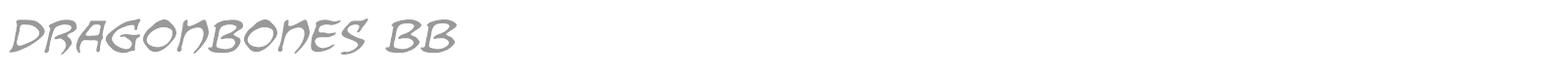 Dragon Bones font preview