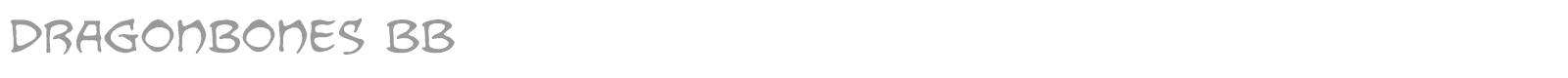 Dragon Bones font preview