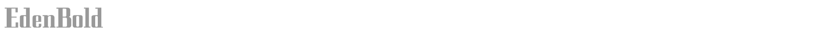 EdenBold font preview