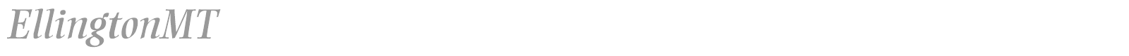 EllingtonMT font preview