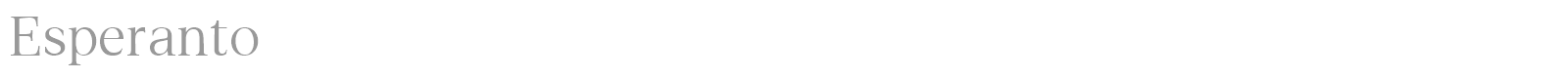 Esperanto font preview