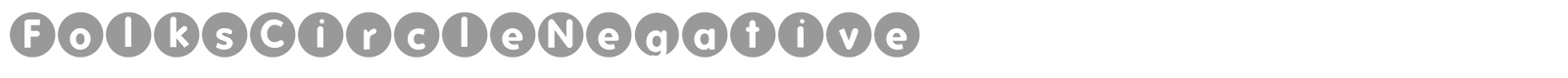 FolksCircleNegative font preview