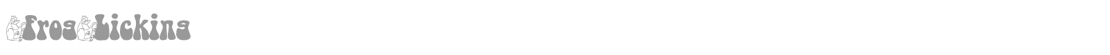 FrogLicking font preview