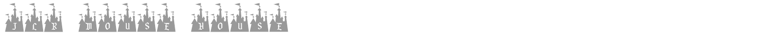 JLR Mouse House font preview