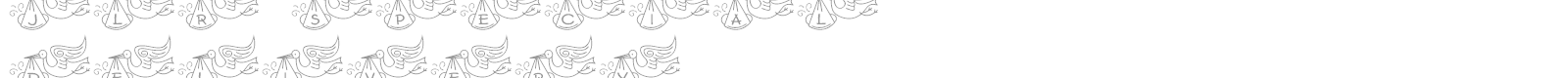 JLR Special Delivery font preview