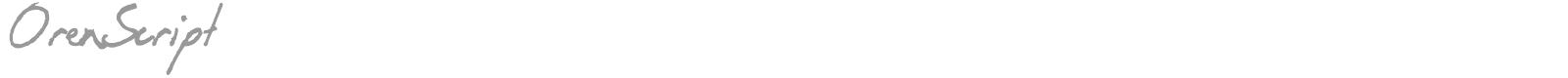 Oren Script font preview