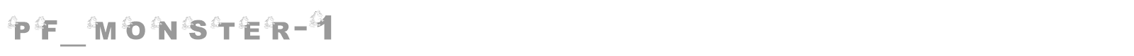 pf_monster-1 font preview