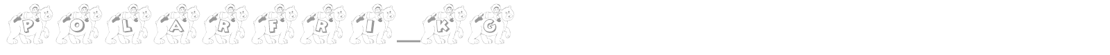 POLARFRI_KG font preview