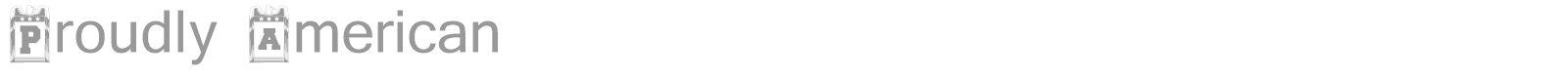 Proudly American font preview