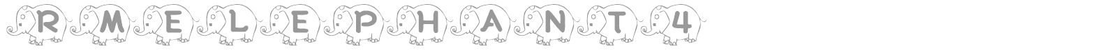 RMElephant4 font preview