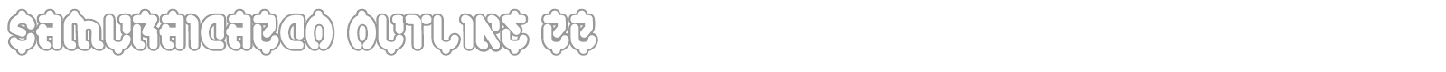 Samurai Cab Co font preview