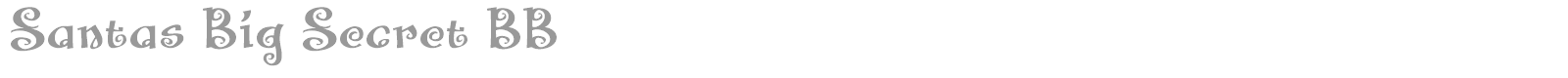 Santas Big Secret font preview