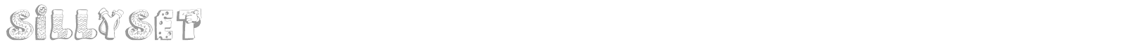 SillySet font preview