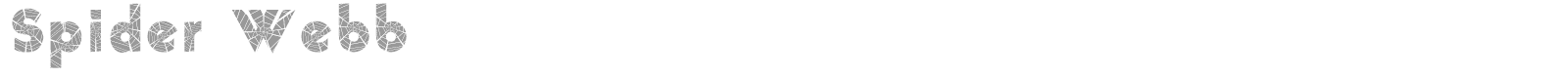 Spider Webb font preview