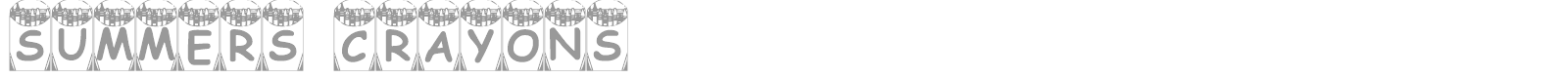 Summers Crayons font preview