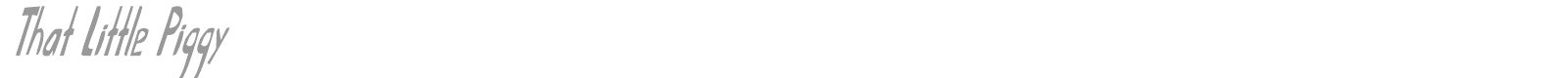 That Little Piggy font preview