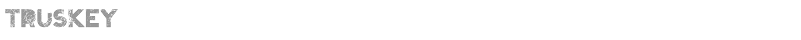 Truskey font preview