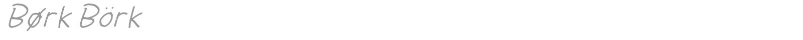B font preview