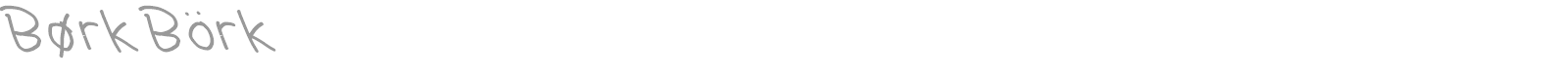 B font preview