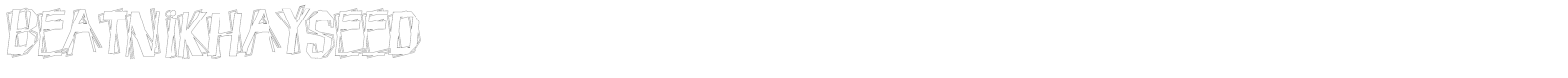Beatnik Hayseed font preview
