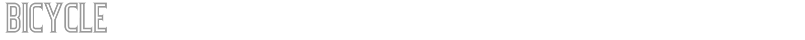 Bicycle font preview
