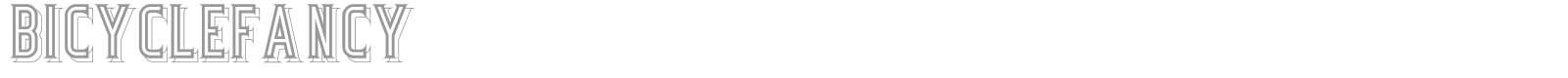 Bicycle font preview