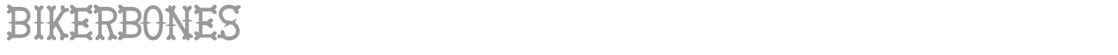 Biker Bones font preview