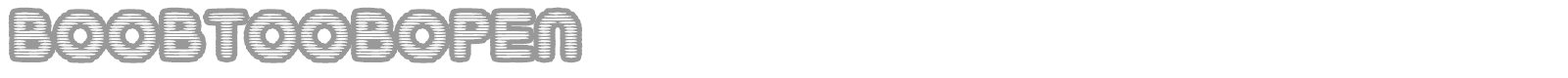 Boob Toob font preview