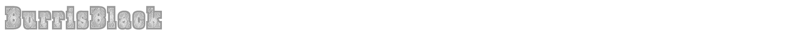 Burris font preview