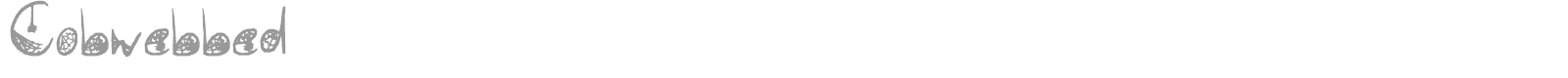 Cobwebbed font preview