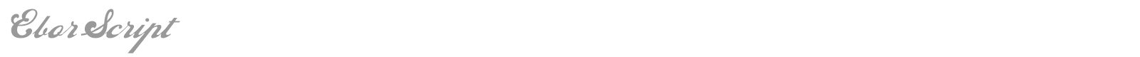 EborScript font preview