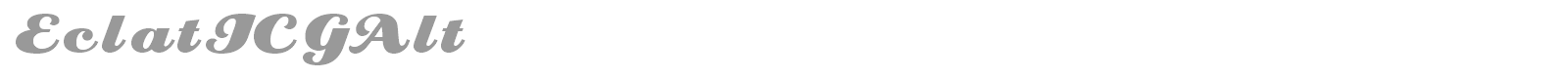 EclatICGAlt font preview