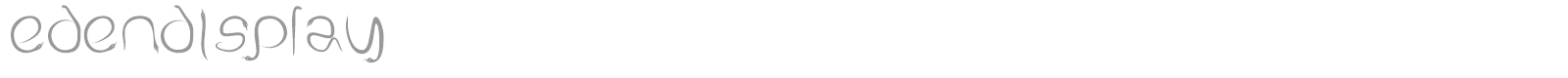 EdenDisplay font preview