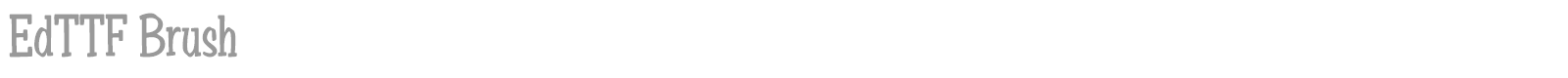 EdTTF font preview