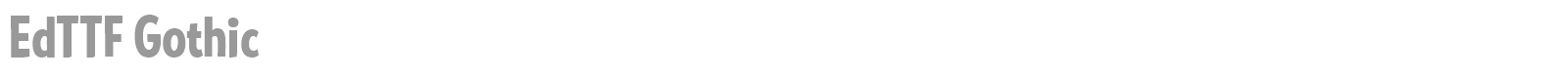 EdTTF font preview