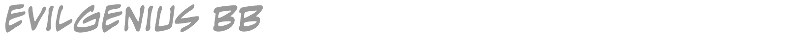 EvilGenius BB font preview