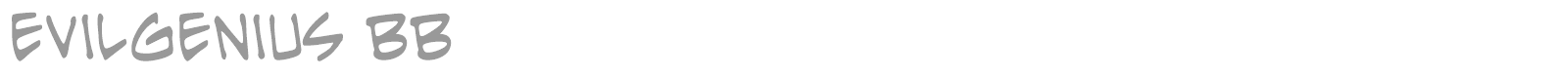EvilGenius BB font preview