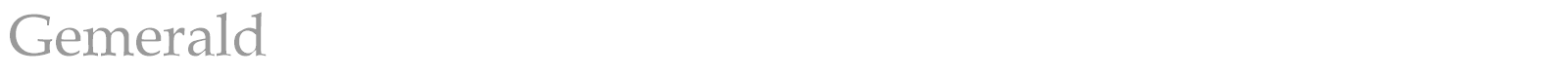 Gemerald font preview