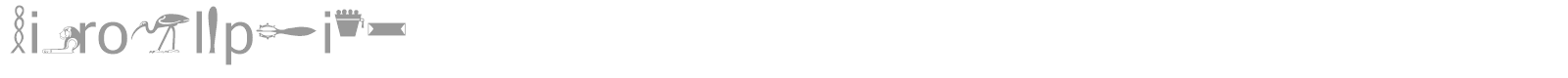 Hieroglyphics font preview
