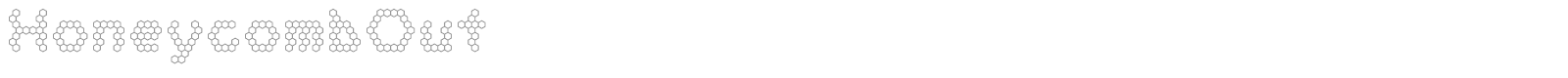 HoneycombOut font preview