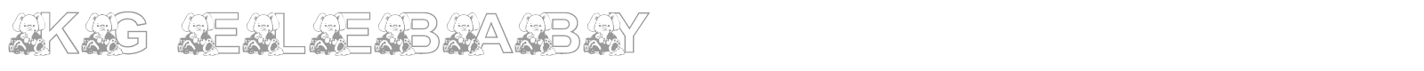 KG ELEBABY font preview