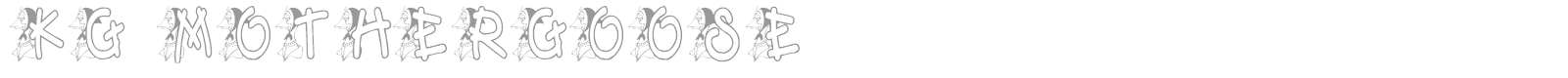 KG MOTHERGOOSE font preview